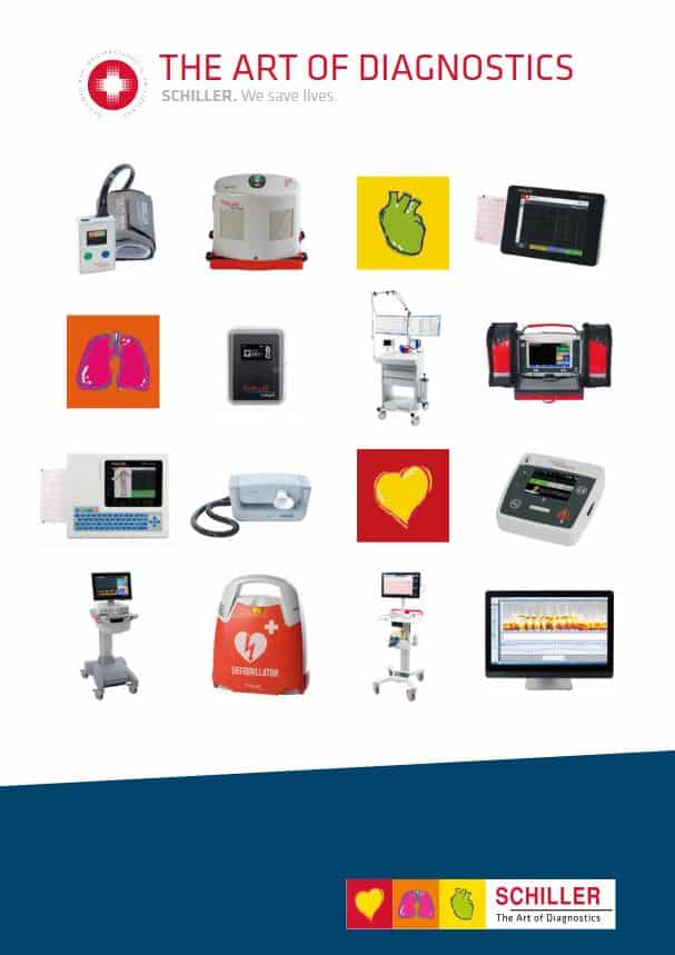 Schillers produkter herunder EKG apparater