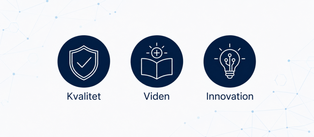 Secmas kerneværdier - Kvalitet Viden og Innovation
