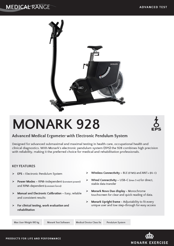 MONARK 928 Upright​ Features
